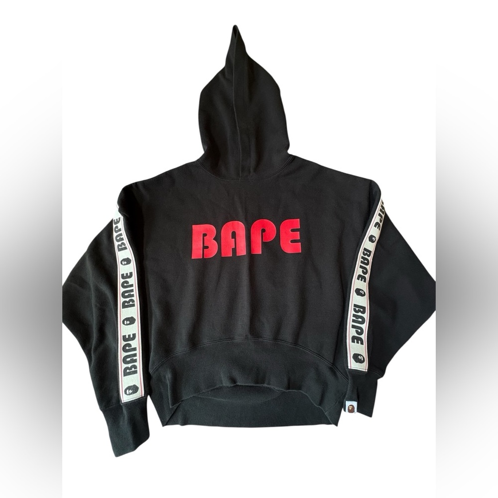 Bape Cropped Logo Hoodie New Size Small